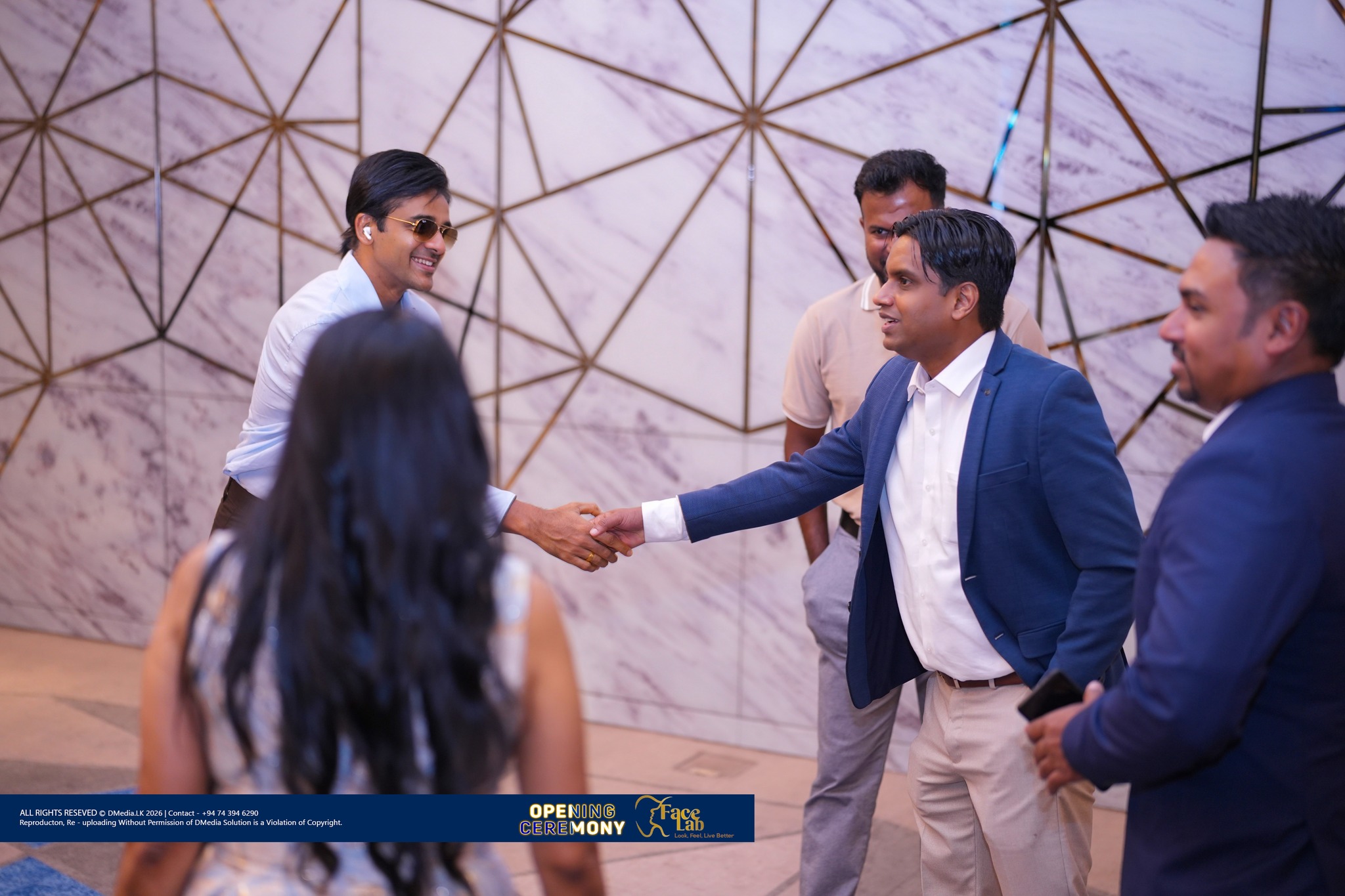 Guests are welcomed at the FaceLab opening ceremony